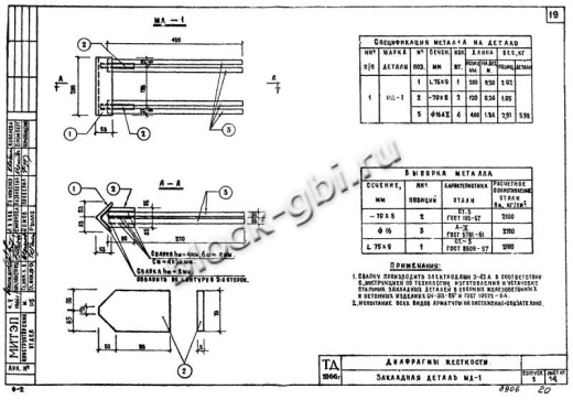 Диафрагма жесткости ВЦ-57-20