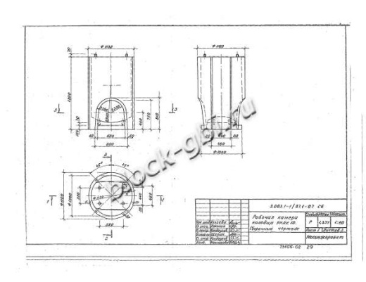 Рабочая камера колодца РКЛК10