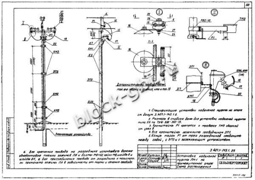 Анкерная концевая опора А10-1