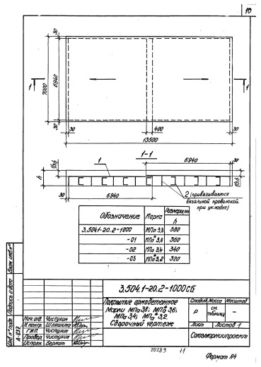 Плита покрытия дорог МПа 3.4
