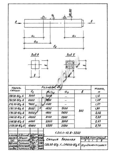 Свая С 70.35-ВСв.6