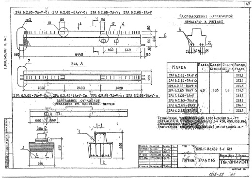 Ригель 2РЛ 6.2.65-8 АтV-н