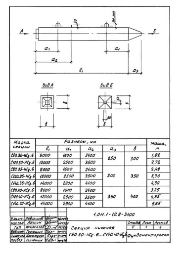 Свая С 120.35-НСв.6