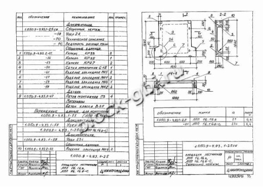 Лестничная площадка ЛПП 16.16в Лестничная площадка ЛПП 16.16в