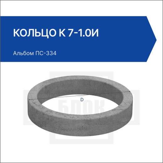 Кольцо К 7-1.0и Кольцо К 7-1.0и