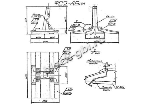 Фундамент ФС2-А5нм