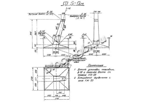Фундамент Ф5-Ам Фундамент Ф5-Ам